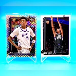 🔥Ace Bailey Rookie Lot! 🔥Silver Geometric Refractor + Topps Flagship Rookie!
